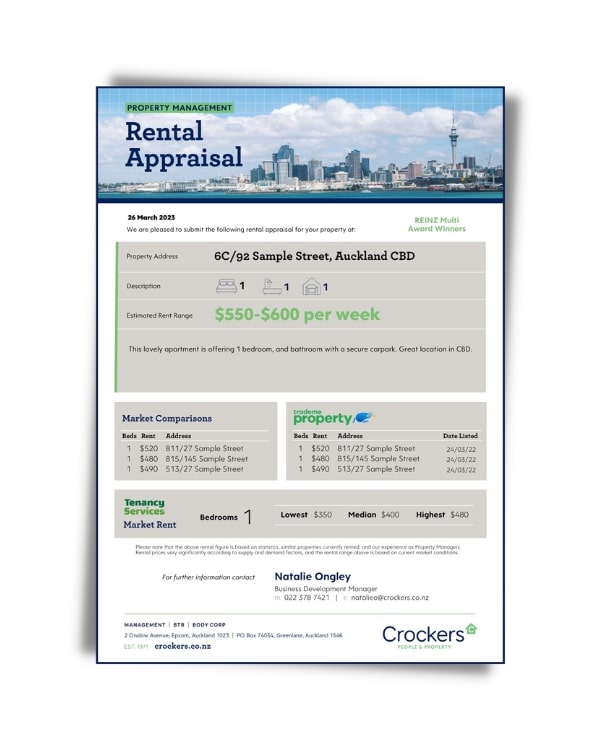 Request a Free Rental Appraisal