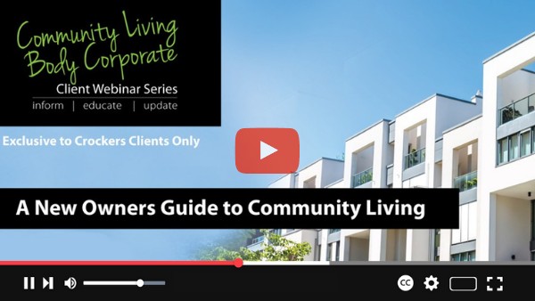 Body Corporate Client Webinars | Crockers