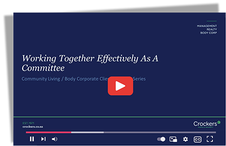 Working Together as a Committee Webinar