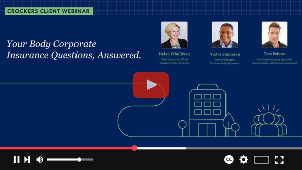 Body Corporate Client Webinars | Crockers